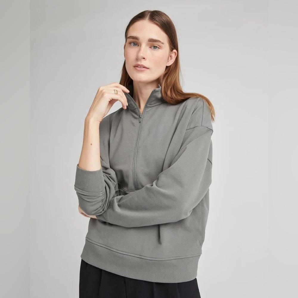 Gunmetal Grey Terry Sweat Set